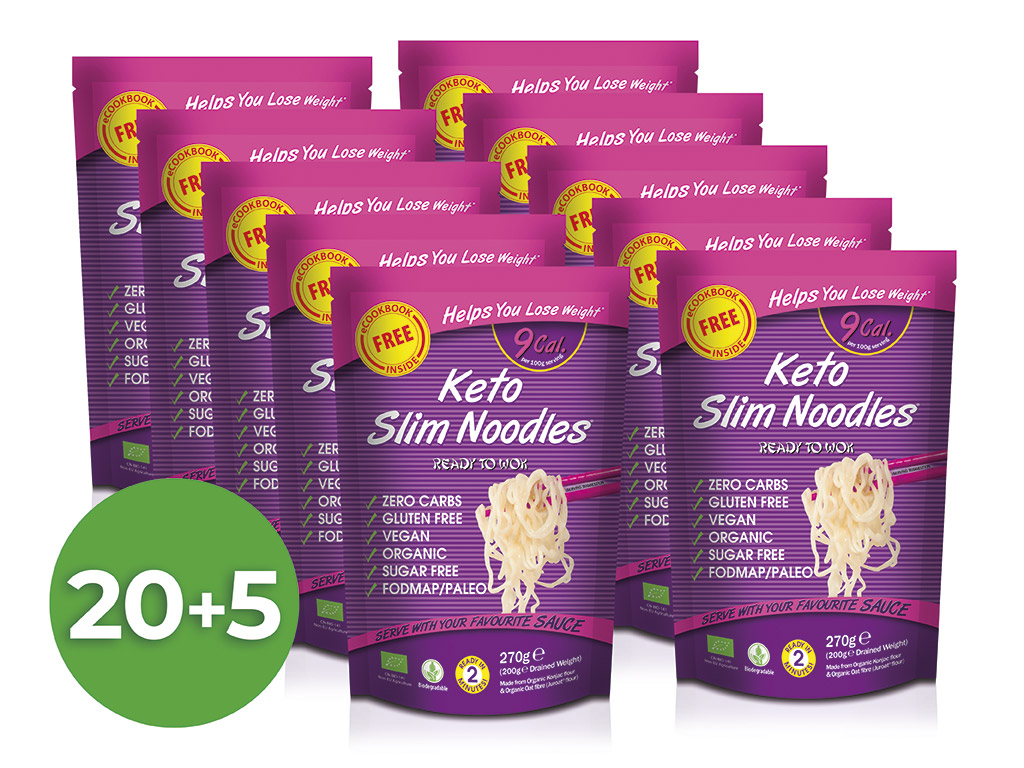 Slim Pasta Výhodný balíček Slim Pasta Noodles (25 ks) 6 750 g