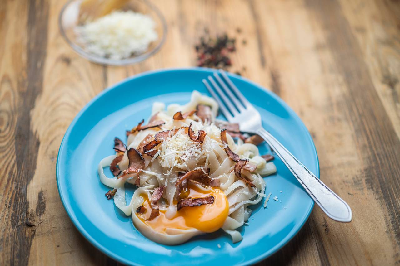 Fettuccine carbonara