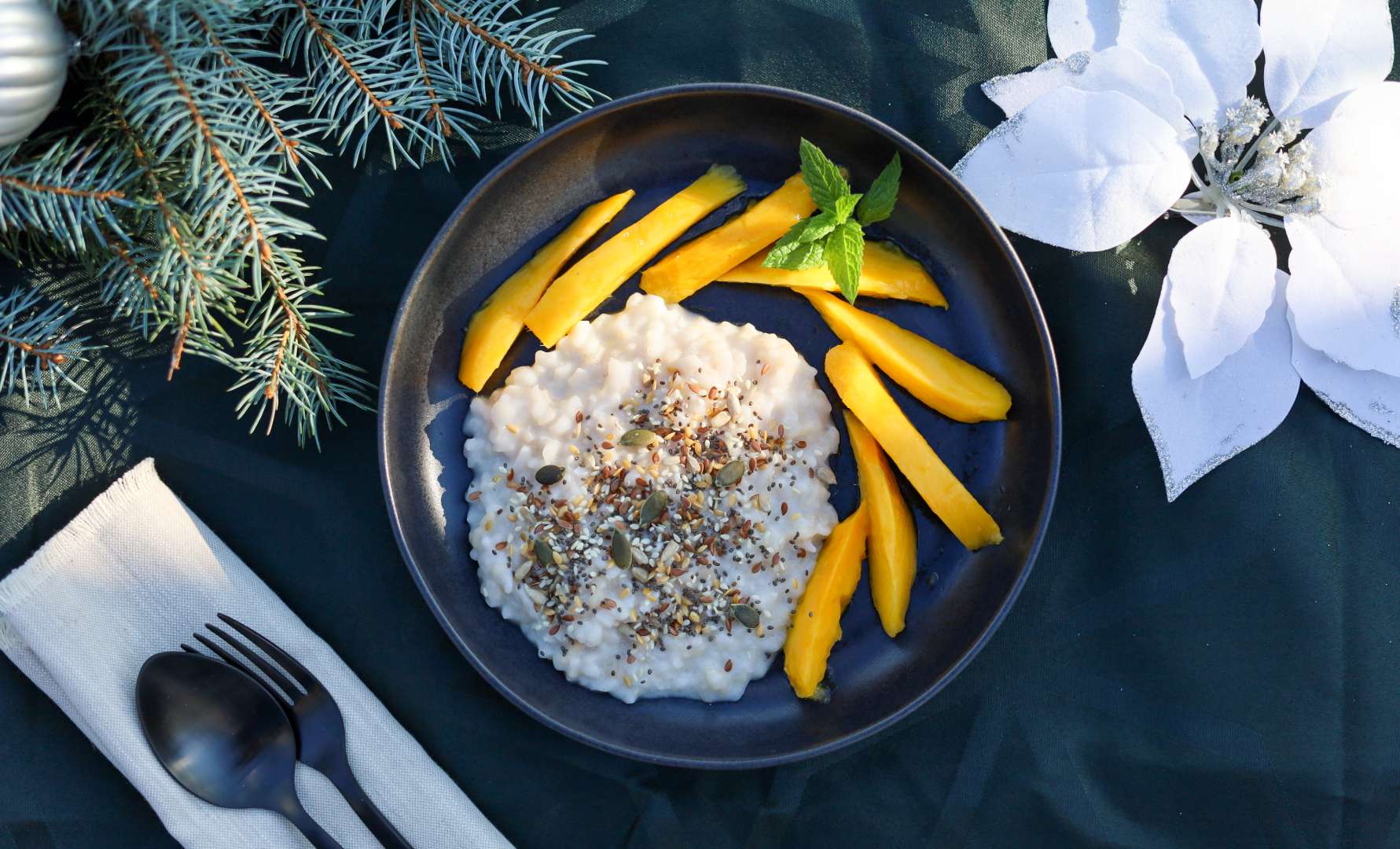 Thajská ryža s mangom