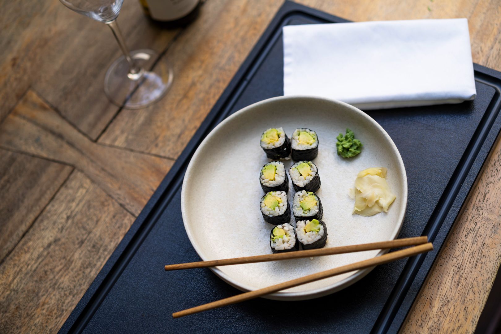 Nízkosacharidové sushi s avokádom (Avocado maki)