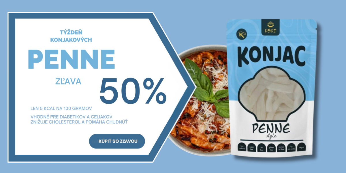 50% sleva Penne