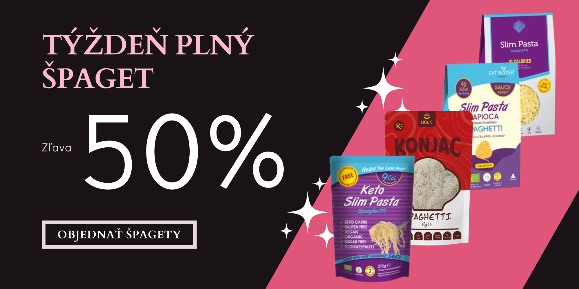 Špagety 50%