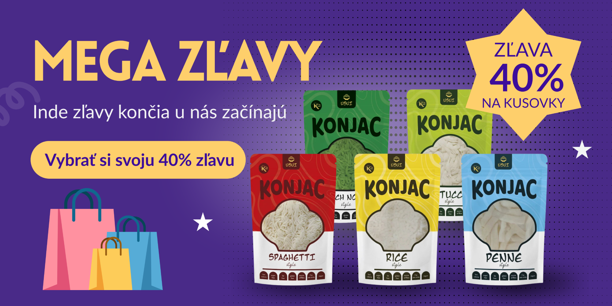 Mega slevy - 40% na kusovky