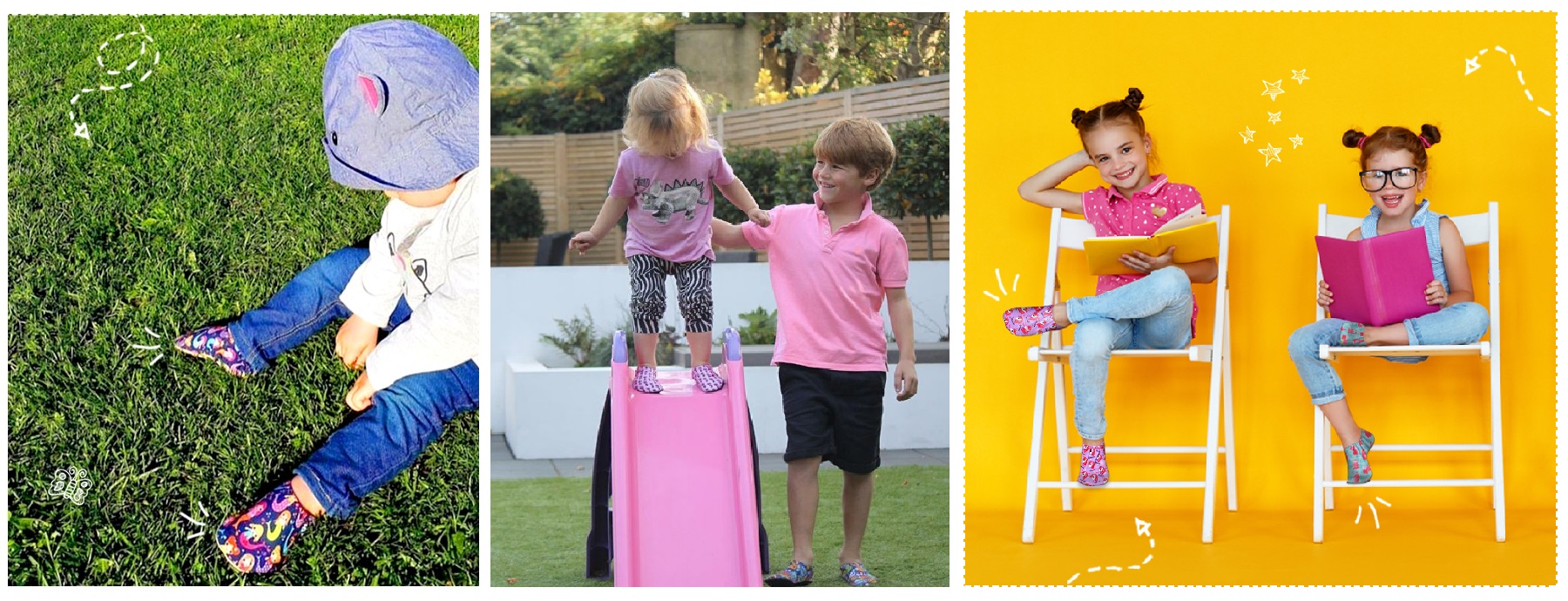 Slip-stop.sk shoes, barefoot