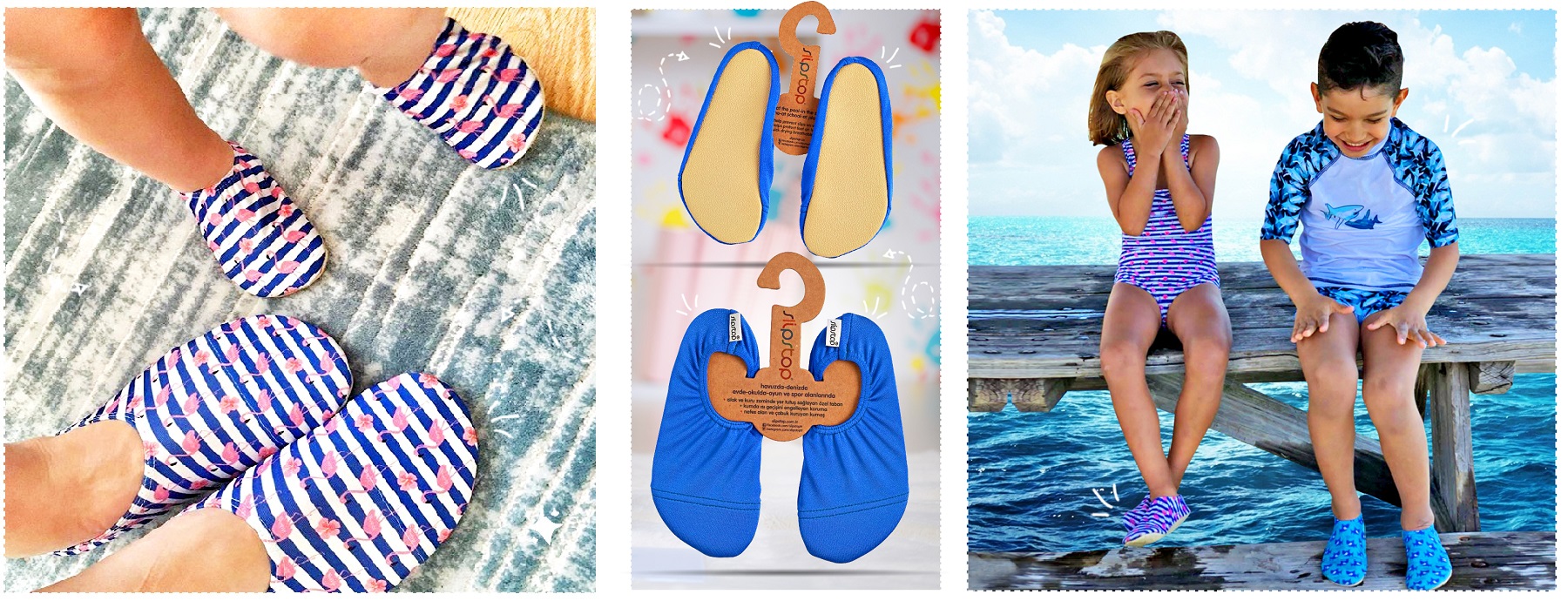 Slipstop shoes, barefoot