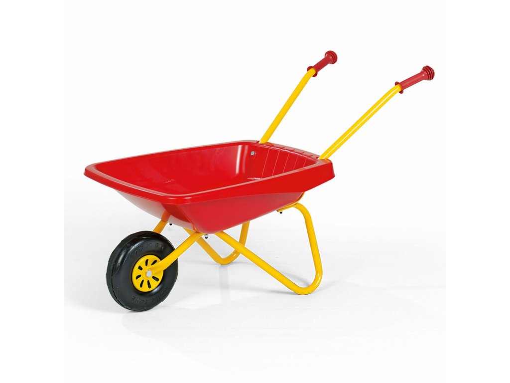 Červený záhradný trakař pre deti Rolly Toys