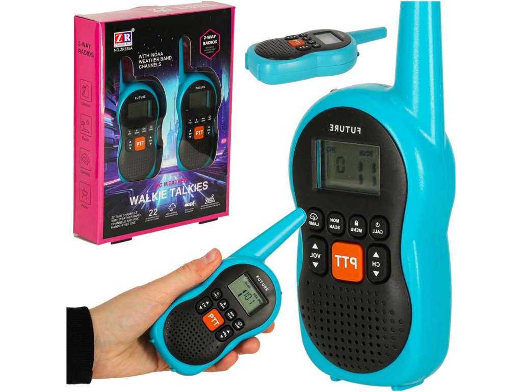 Walkie Talkie krotkofalowki dla dzieci zasieg 3km zestaw 2 szt 162005