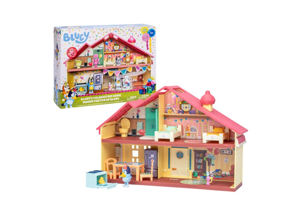 Bluey Oslavy domov + postava