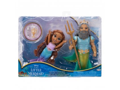 Disney Malá morská víla Ariel + bábika Triton 15cm