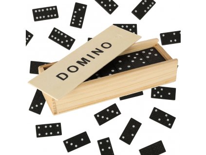 Drevené domino kocky 24ks v drevenej dekoračnej krabičke