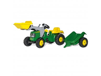 Rolly Toys Traktor John Deere s lyžicou a prívesom 2-5 rokov