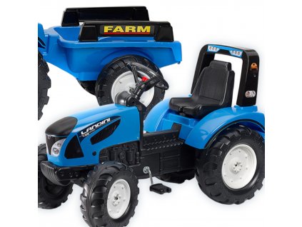 FALK Traktor Landini modrý s prívesom od 3 rokov