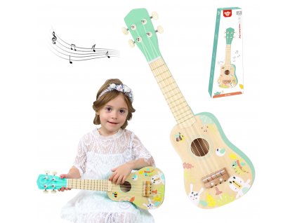TOOKY TOY Drevená gitara ukulele pre deti 3+