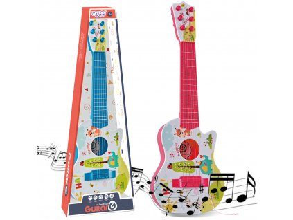 Akustická gitara WOOPIE pre deti ružová 55 cm