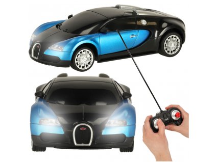 RC licencia auta Bugatti Veyron 1:24 modrá