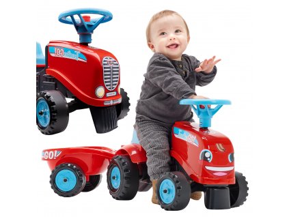 FALK Traktor GO červený s prívesom od 1 roka