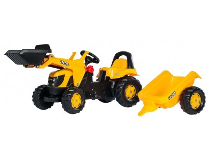 Rolly Toys rollyKid JCB pedálový traktor s lyžicou a prívesom 2-5 rokov