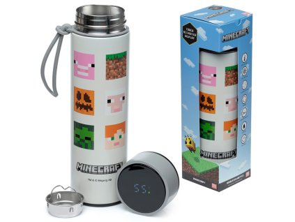 Termoska Minecraft z nerezovej ocele s teplomerom 450 ml