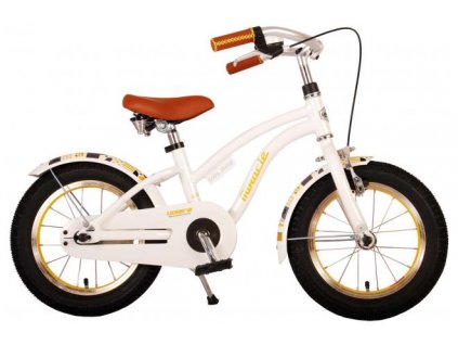 Detský bicykel 14  Volare Miracle Cruiser - Dievčatá biely - Prime Collection (3 - 5 rokov)