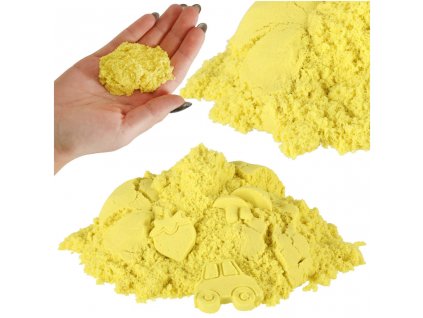 Kinetický piesok 1 kg vo vrecku žltý