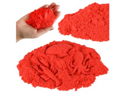 Kinetický piesok 1 kg vo vrecku červený