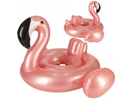 Nafukovacie koleso so sedadlom pre deti Flamingo