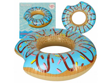 BESTWAY 36118 Donut modré 107cm plavecké koleso