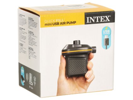 Intex elektrický kompresor na nafukovačky s napájaním USB - USB-C ( dá sa napojiť na power banku )