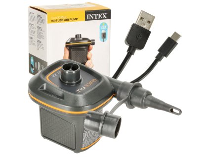 Intex elektrický kompresor na nafukovačky s napájaním USB - USB-C ( dá sa napojiť na power banku )