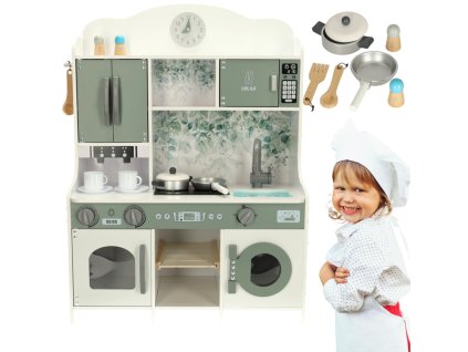 Drevená kuchyňa MDF LULILO Saliko s kávovarom na espresso