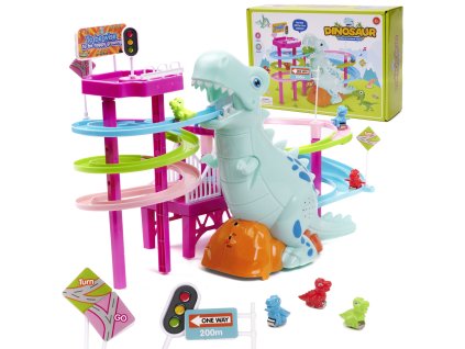 Dinosaur závodná dráha dinosaur zvuky svetlá
