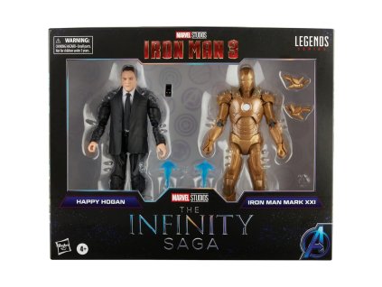 Marvel The Infinity Saga Iron Man 3 Happy Hogan a Iron Man Mark XXI set 2 figúrky 15cm