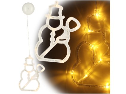 Lampki LED wiszaca dekoracja swiateczna balwanek 137572