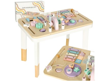 Lulilo montessori pastelový manipulačný stôl