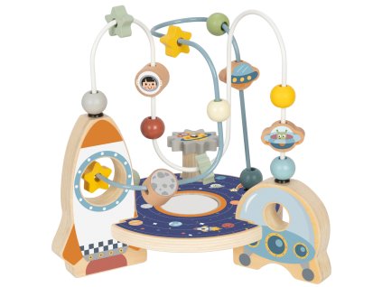 TOOKY TOY Drevený raketový motor Loop Maze