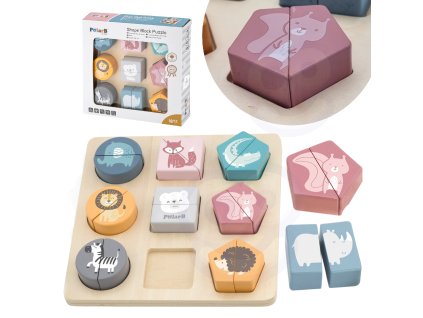 VIGA PolarB Drevené puzzle - Zvieratá