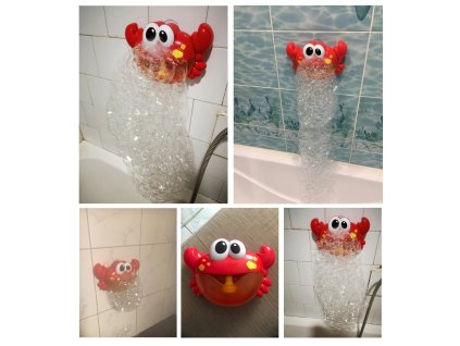 Generátor bublín Penová hračka do kúpeľa Krab