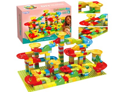 WOOPIE Guľôčková dráha Ballodrome Slide Construction 340 ks