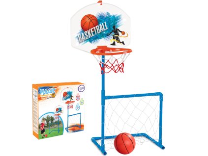 Basketbalová bránková súprava 2 v 1 + lopta WOOPIE