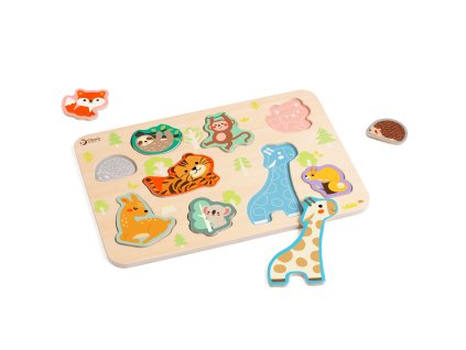 CLASSIC WORLD Drevené puzzle Zodpovedajúce zvieratá