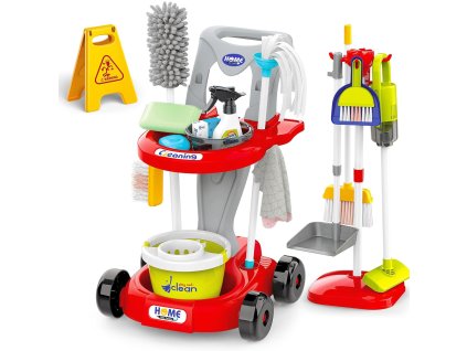 WOOPIE Čistiaca súprava XXL Trolley 3v1 29 ks Červená