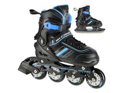 Korčule NILS Extreme NH18191 2v1 čierno-modré (Veľkosť S(29-33))