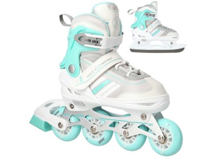 Korčule NILS Extreme NH18191 2v1 bielo-modré (Veľkosť S(29-33))