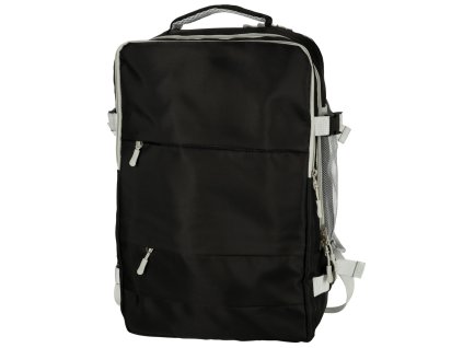 Cestovný batoh do lietadla vodotesný USB kábel 45x16x28cm čierny