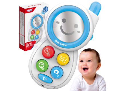 Interaktívny mobilný telefón WOOPIE BABY so zvukmi