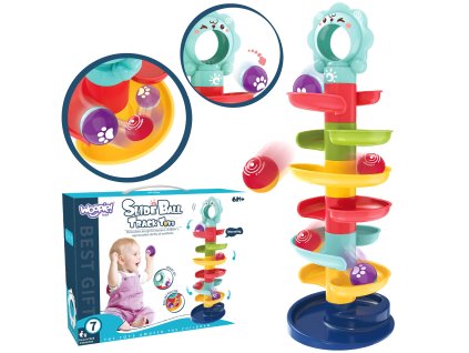 WOOPIE BABY Špirálová dráha + 2 loptičky