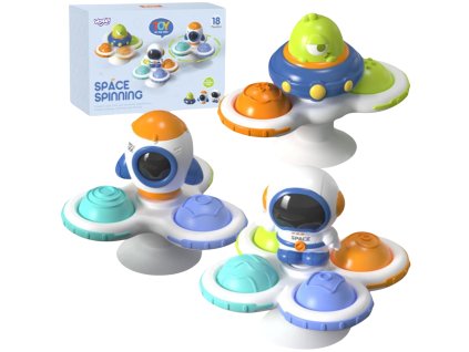 WOOPIE BABY Vesmírny spinner Pop-it Senzorická hračka vymeniteľná 3 ks.