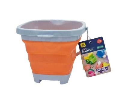 Skladacie štvorcové vedro WOOPIE Orange