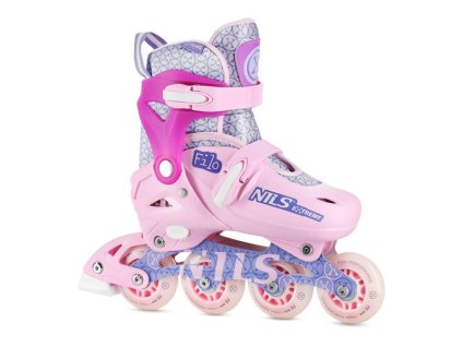 Kolieskové korčule NILS Extreme NA13102 ružové (Veľkosť XS(26-29))