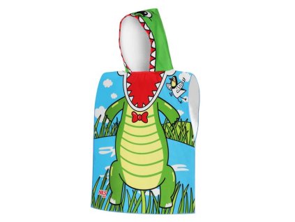 Uterák - pončo z mikrovlákna NILS aqua NAR20 Crocodile